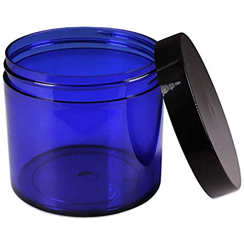 Beauticom 10 Oz. (300G /300Ml) Thick Wall Round Leak Proof Clear Acrylic Jars With Clear Lids For Beauty, Cream, Salves, Scrubs